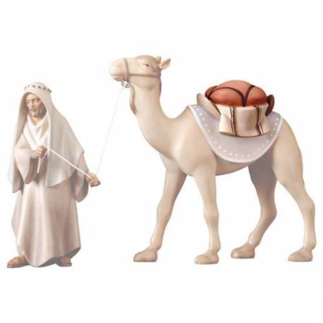 Bagages du chameau : crèche de Noël en bois Komet 12 cm