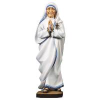 Houtsnijwerk beeld Moeder Teresa 23 cm gekleurd 