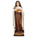 Statue en bois sculpté Sainte Thérèse 23 cm couleur