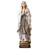 Houtsnijwerk beeld Onze Lieve Vrouw van Lourdes 12 cm gekleurd 