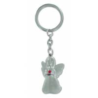 Porte-Clefs Ange / Strass rouge