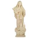 Statue en bois sculpté Notre Dame de la Paix 12 cm bois naturel