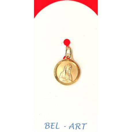 Médaille Or 9 Crts - Banneux - 12 mm