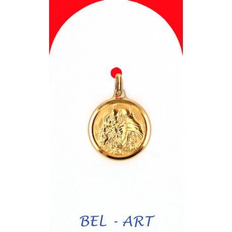 Medaille Goud 9K - H Antonius - 16 mm 