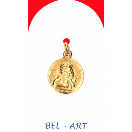 Medaille Goud 9K - Engel - 16 mm 