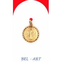 Médaille Or 9 Crts - St Benoît - 16 mm