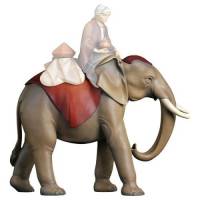 Elephant debout sans bagage et sans page : crèche de Noël en bois Komet 12 cm