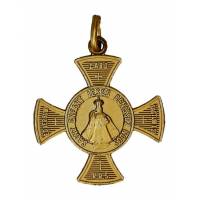 Croix de Sauvegarde E.J. Prague-20X20mm-Mét. Doré