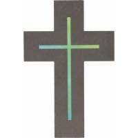 Kruisbeeld Leisteen 13.5 X 20 Cm Tekening Kruis 