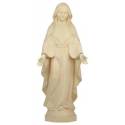 Statue en bois sculpté Vierge Miraculeuse moderne 18 cm bois naturel