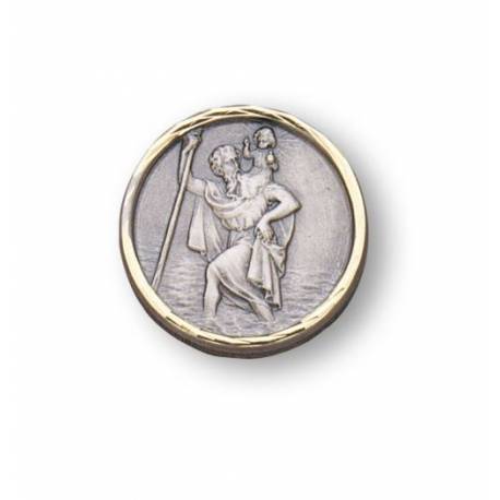 Médaille Aimantée St Christophe - Métal - 3 cm