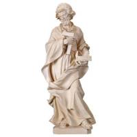 Statue en bois sculpté Saint Joseph ouvrier 10 cm bois naturel