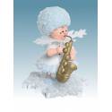 Sneeuwvlokje-Hout 5.7 Cm Saxofoon 
