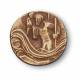 Medaille Aimantee St Christophe-Bronze-4 Cm