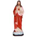 Statue Sacré Cœur de Jésus bénissant 160 cm en fibre de verre