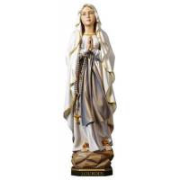 Houtsnijwerk beeld Onze Lieve Vrouw van Lourdes 30 cm gekleurd 