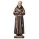 Houtsnijwerk beeld van Padre Pio (23cm) 