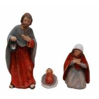 Personnages de crèche de Noël - 3 figurines de 9 cm