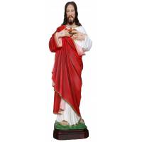 Statue Sacre Coeur De Jesus 40 cm en résine