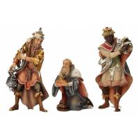 Set de trois rois mages : crèche de Noël en bois Ulrich 15 cm