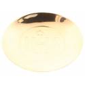 Patena IHS diam 16 cm verguld 