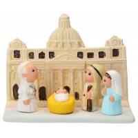 Kerststal Aardewerk - "Crèche du monde" Vaticaan 