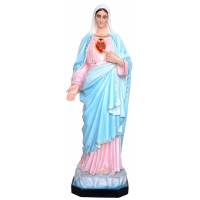 Statue Sacre cœur de Marie 130 cm en fibre de vere