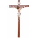 Croix murale 180 x 105 cm en bois (Christ de 80 cm en fibre de verre)