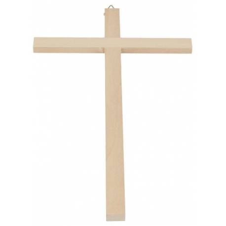 Kruisbeeld in hout 23 x 12 cm 