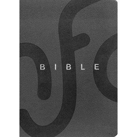 Bible NFC - Couverture souple cuir gris - avec deutérocanoniques 