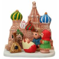 Crèche de Noël en terre cuite - "Crèche du monde" Russie