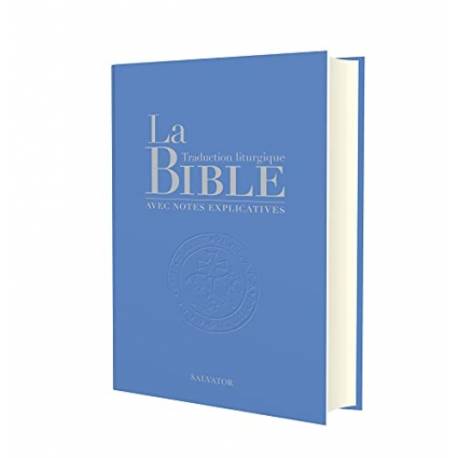 Bible - Traduction Liturgique avec notes explicatives - Couverture cuir bleue 