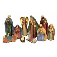 Personnages de crèche de Noël - 11 figurines de 24 cm