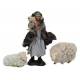 Set van 3 Napolitaanse Santons Herder en schapen 8 cm 