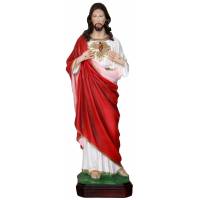 Statue Sacre Coeur De Jesus 50 cm en résine