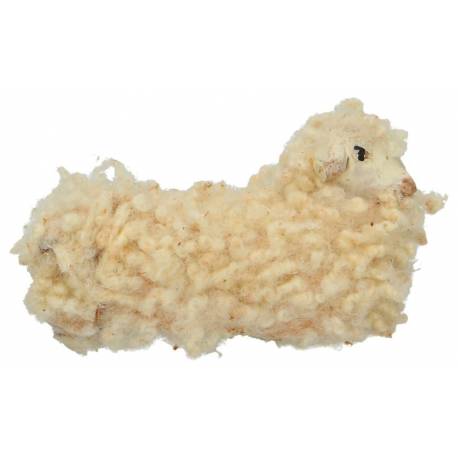 Santon Napolitain 12 Cm Mouton couché avec laine