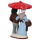 Santon Gateau 7 Cm Couple au parapluie