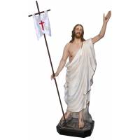 Beeld Verrezen Kristus 130 cm in glasvezel 