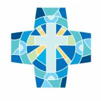9x9cm Blue Resurrection Cross 