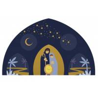 Adventkalender sterrennacht 22x13cm 