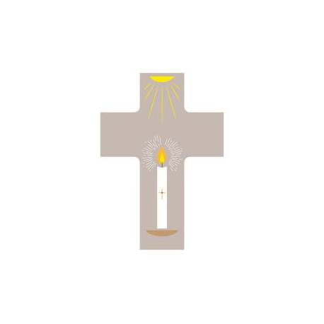 Croix murale gallet " le seigneur est ma lumière"