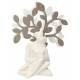 Wit koppel met levensboom 30 x 26 cm 