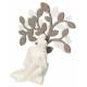 Wit koppel met levensboom 30 x 26 cm 