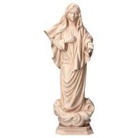 Statue en bois sculpté Notre Dame de Medjugorje 12 cm bois naturel