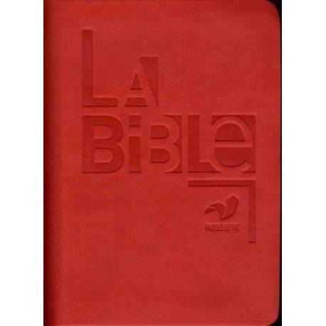 La Bible Parole de Vie avec livres deutérocanoniques - similicuir rouge