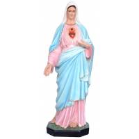 Statue Sacre cœur de Marie 155 cm en fibre de verre