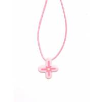 Croix pendentif rose 15mm