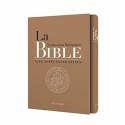 Bible - Traduction Liturgique - Avec notes explicatives - Couverture cuir tranche dorée et boitier 