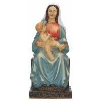 Statue 20 cm Vierge et enfant assise