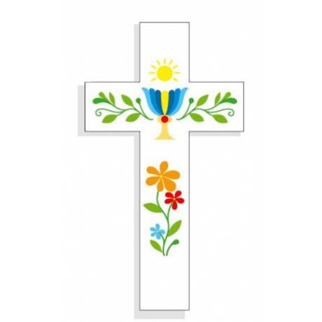 Croix Amour 14,5x8cm Communion